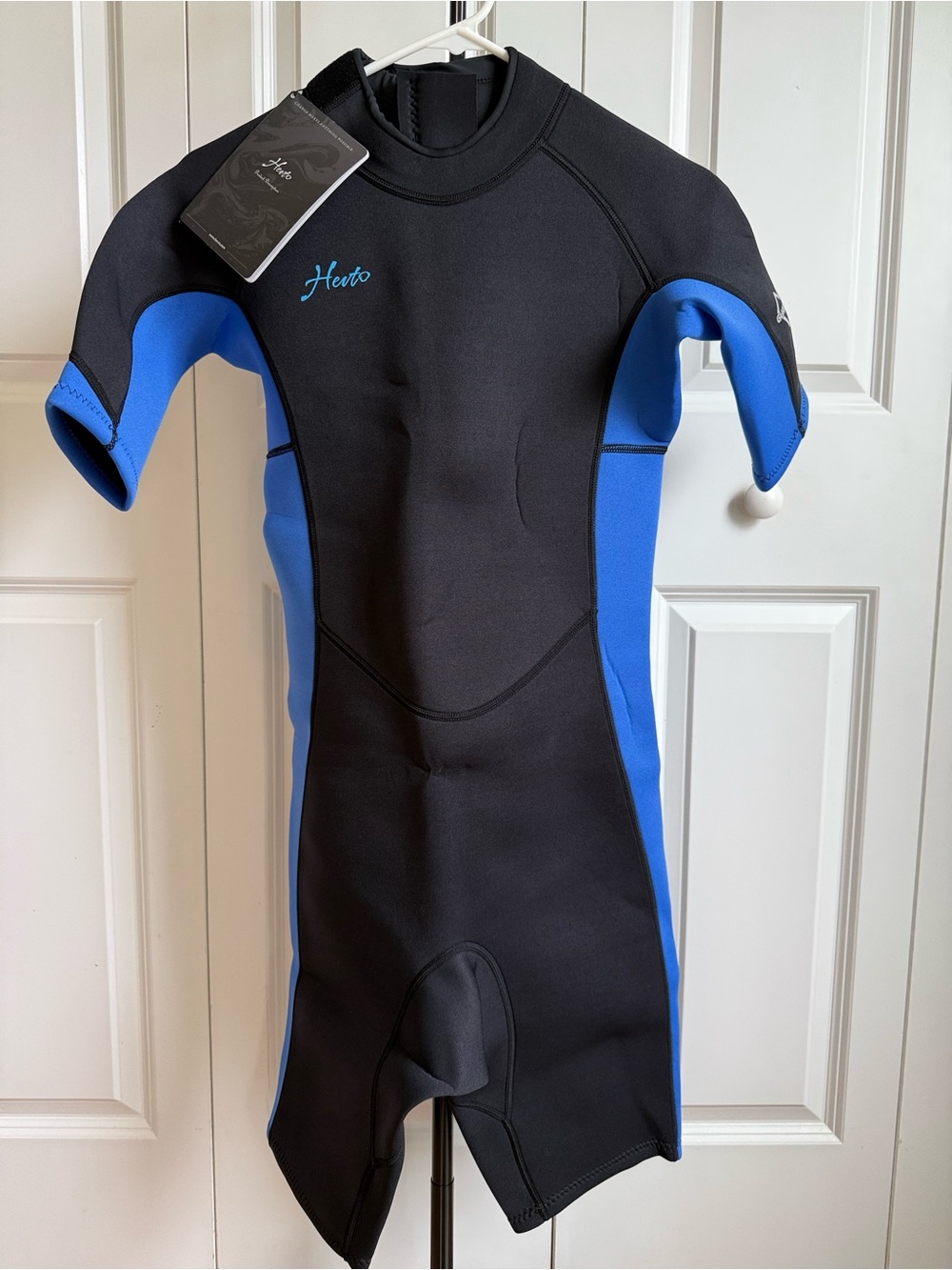NWT Hevto Guardian Shorty Wetsuit Size XS Blue - Picture 1 of 8